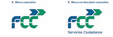 FCC Construccion - Guia de marca - A Marca corporativa B Marca con descriptor corporativo