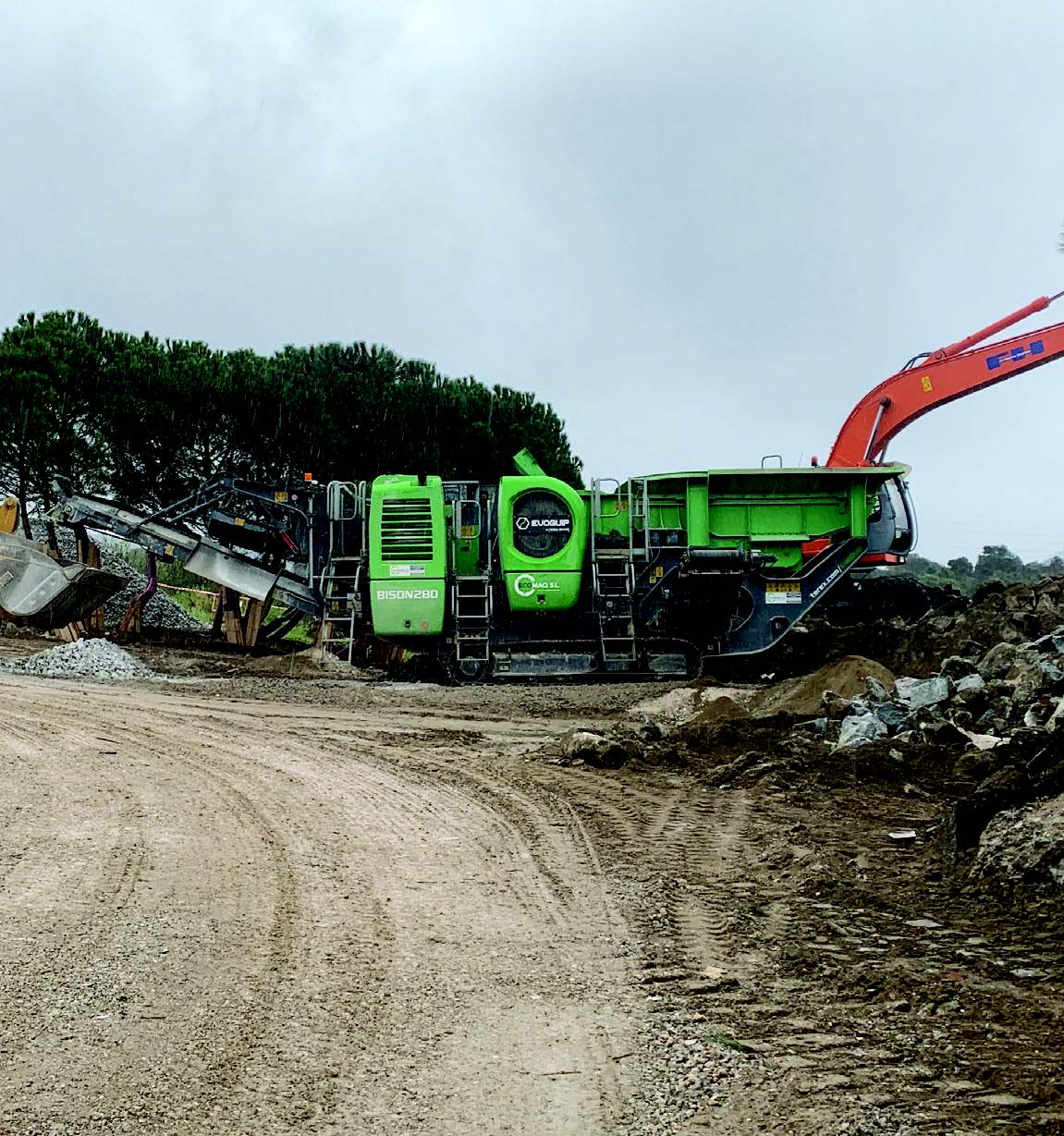 Trabajos de excavación y demolición de la obra