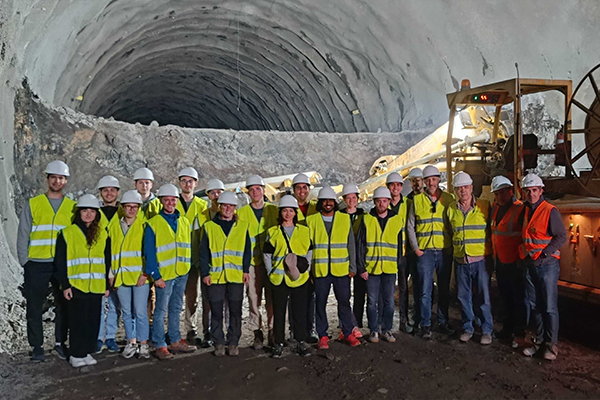 Students from the University of Aachen visit the  Anillo Insular de Tenerife  project (Canary Islands)
