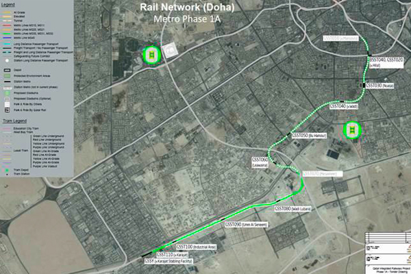 FCC Construcción obtains the prequalification for the construction of the  Green Line Extension  of the Doha Metro