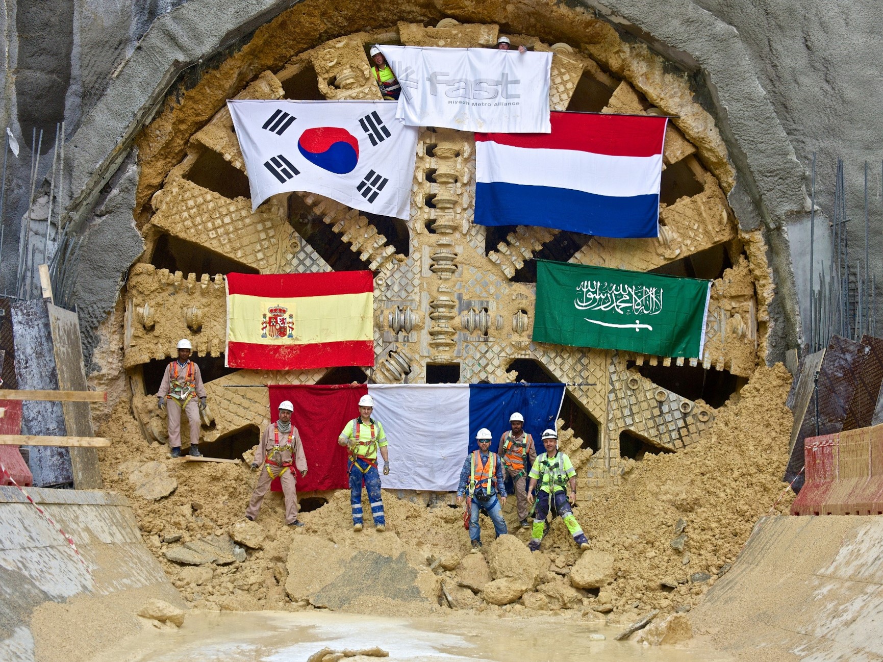 Cale de tuneladora en el Metro de Riad
